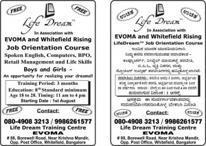 Life Dream course at EVOMA