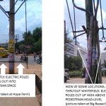 BESCOM TRIMS ELECTRIC POLES THROGHTUT WHITEFIELD TO PREVENT COLLISIONS WITH PEDESTRIANS.
