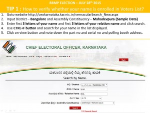 How to know your name is enrolled in voters list