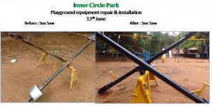 Inner Circle Park before after